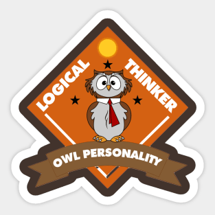 Owl Personality Sticker